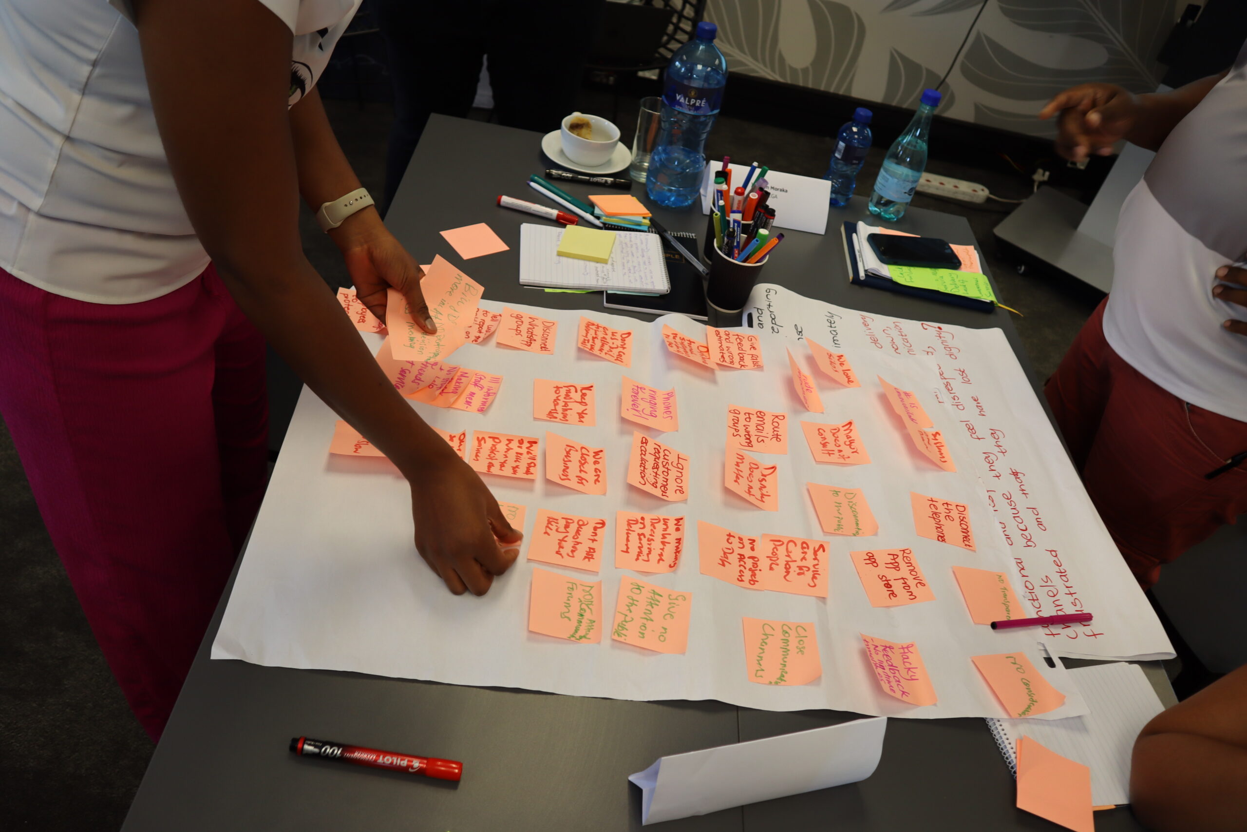 Design Thinking workshop participants during a facilitated activity
